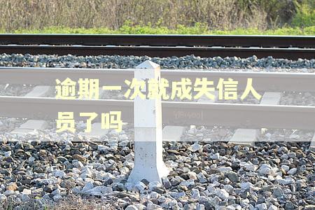 逾期一次就成失信人员了吗