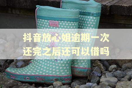 抖音放心姐逾期一次还完之后还可以借吗