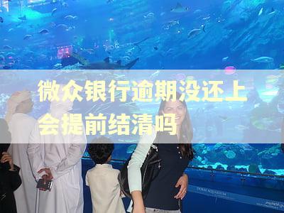 微众银行逾期没还上会提前结清吗