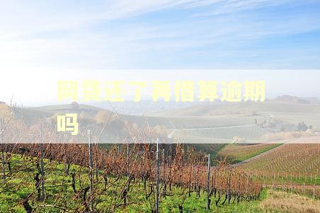 网贷还了再借算逾期吗