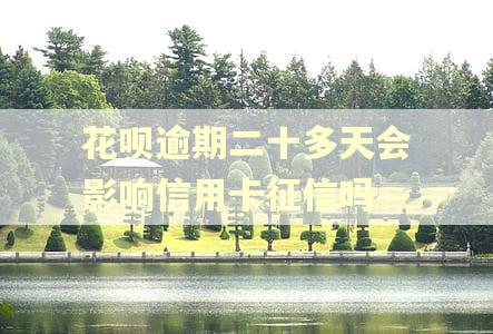 花呗逾期二十多天会影响信用卡征信吗