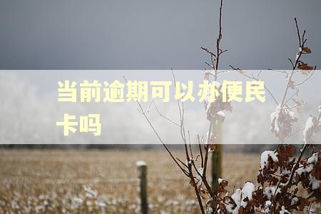 当前逾期可以办便民卡吗