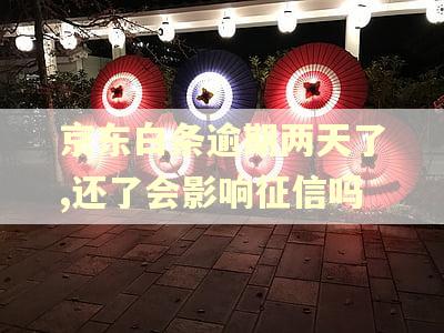 京东白条逾期两天了,还了会影响征信吗