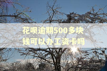 花呗逾期500多块钱可以办工资卡吗