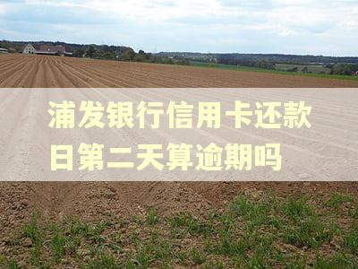 浦发银行信用卡还款日第二天算逾期吗
