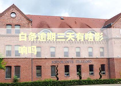 白条逾期三天有啥影响吗