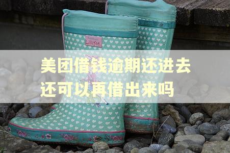 美团借钱逾期还进去还可以再借出来吗 美团借钱逾期还进去还可以再借出来吗