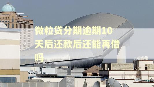 微粒贷分期逾期10天后还款后还能再借吗