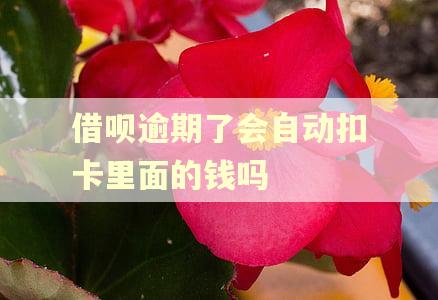 借呗逾期了会自动扣卡里面的钱吗