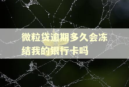微粒贷逾期多久会冻结我的银行卡吗