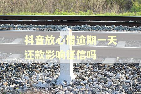 抖音放心借逾期一天还款影响征信吗