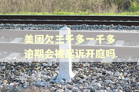 美团欠三千多一千多逾期会被起诉开庭吗