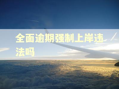 全面逾期强制上岸违法吗