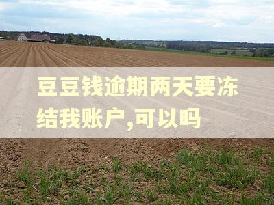 豆豆钱逾期两天要冻结我账户,可以吗