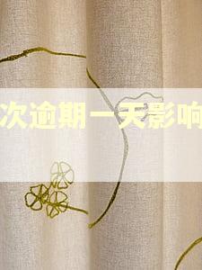 二次逾期一天影响大吗