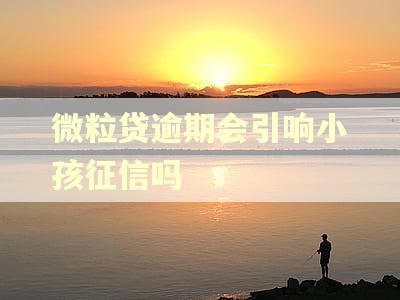微粒贷逾期会引响小孩征信吗