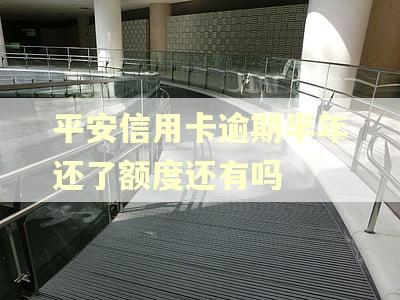 平安信用卡逾期半年还了额度还有吗