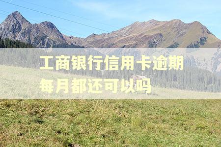 工商银行信用卡逾期每月都还可以吗