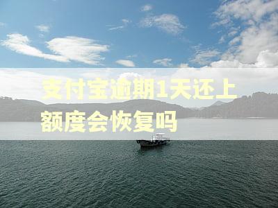 支付宝逾期1天还上额度会恢复吗