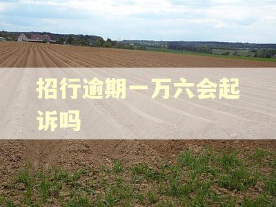 招行逾期一万六会起诉吗