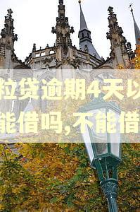 微粒贷逾期4天以后还能借吗,不能借款
