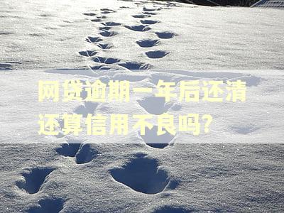 网贷逾期一年后还清还算信用不良吗?