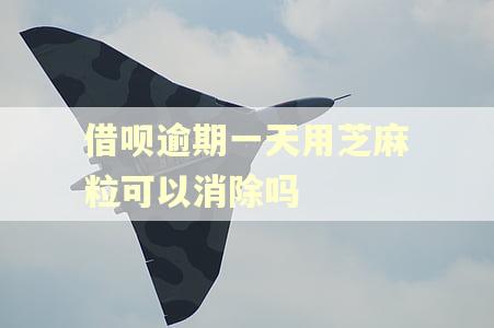 借呗逾期一天用芝麻粒可以消除吗