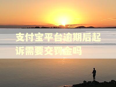 支付宝平台逾期后起诉需要交罚金吗