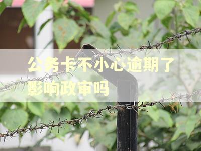 公务卡不小心逾期了影响政审吗