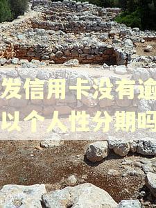 浦发信用卡没有逾期可以个人性分期吗