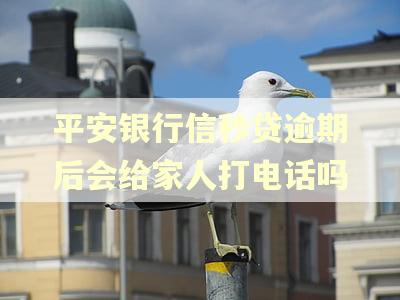 平安银行信秒贷逾期后会给家人打电话吗