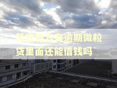 其它地方有逾期微粒贷里面还能借钱吗