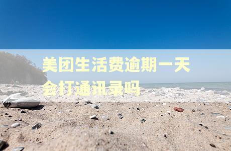美团生活费逾期一天会打通讯录吗