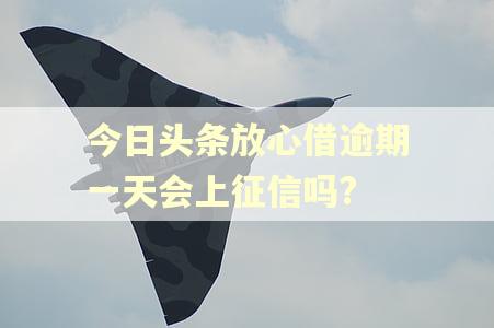 今日头条放心借逾期一天会上征信吗?