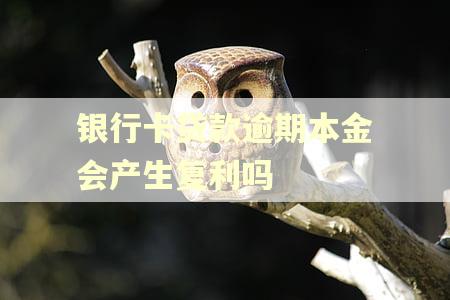银行卡贷款逾期本金会产生复利吗