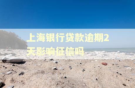 上海银行贷款逾期2天影响征信吗