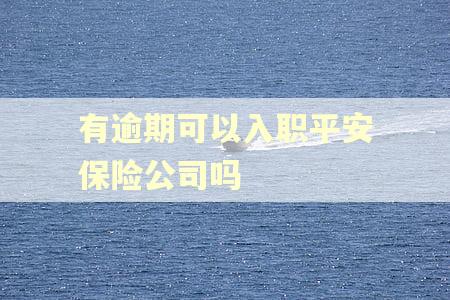有逾期可以入职平安保险公司吗