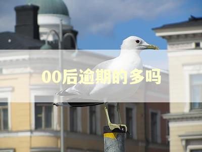 00后逾期的多吗 00后逾期的多吗
