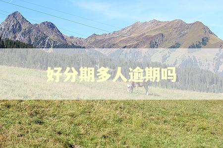 好分期多人逾期吗