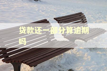 贷款还一部分算逾期吗