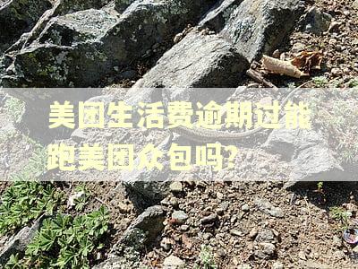 美团生活费逾期过能跑美团众包吗？
