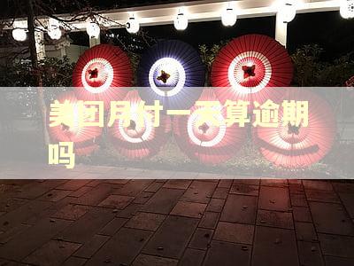 美团月付一天算逾期吗