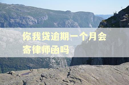 你我贷逾期一个月会寄律师函吗