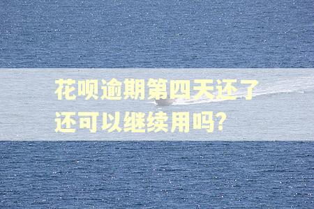 花呗逾期第四天还了还可以继续用吗?