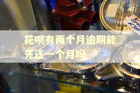 花呗有两个月逾期能先还一个月吗