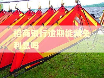 招商银行逾期能减免利息吗