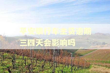 平安银行车主贷逾期三四天会影响吗