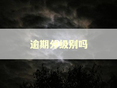 逾期分级别吗