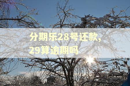 分期乐28号还款,29算逾期吗