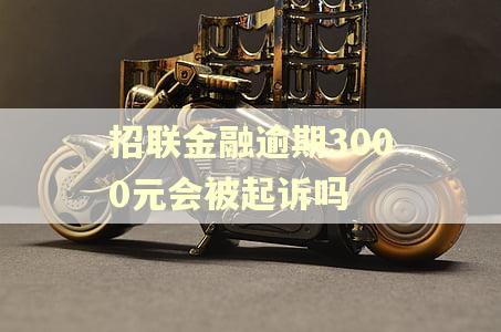招联金融逾期3000元会被起诉吗